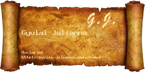 Gyulai Julianna névjegykártya